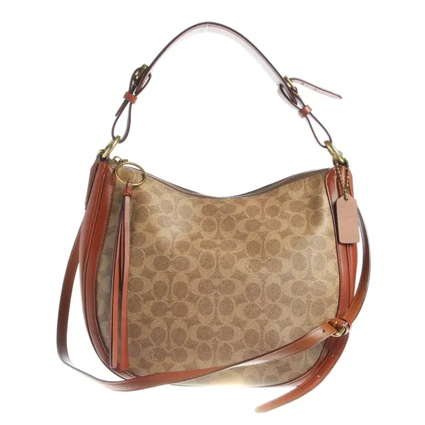 Handtasche in Braun, Leder, Coach