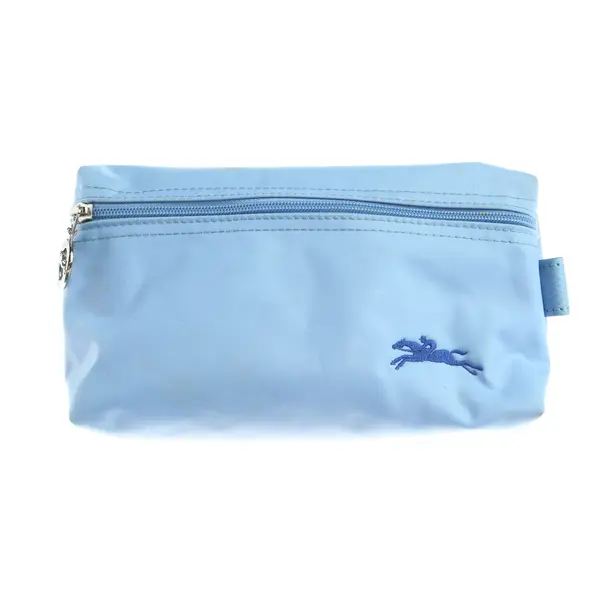 Cosmetic Bag in Blue, Polyimide, Longchamp