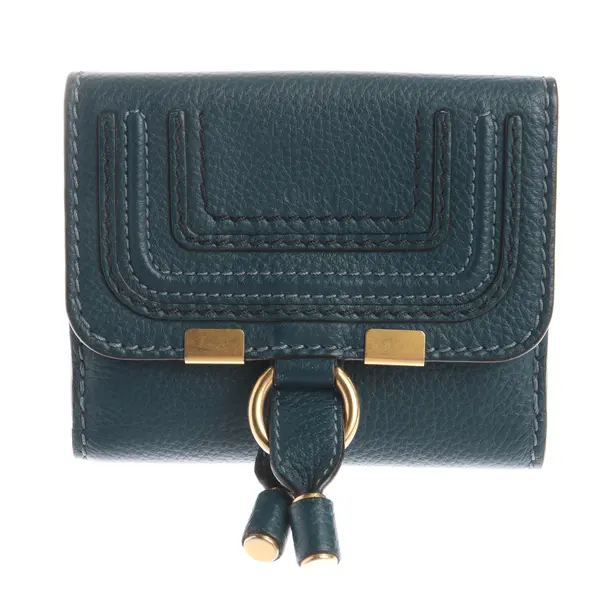 Wallet in Blue, Leather, Chloé