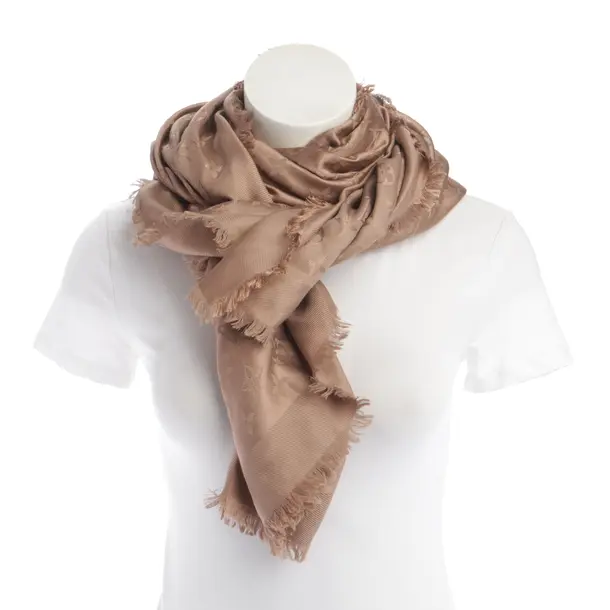 Shawl in Brown, Silk, Louis Vuitton