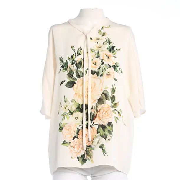 Blouse, in Cream, Silk, Dolce & Gabbana