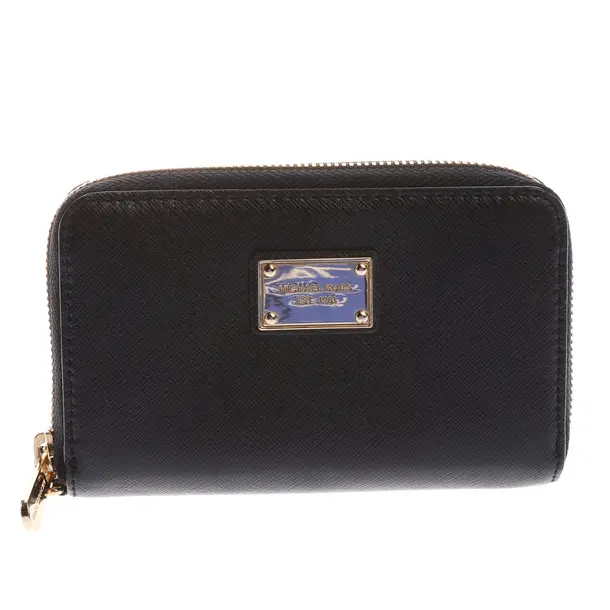 Wallet in Black, Leather, Michael Kors
