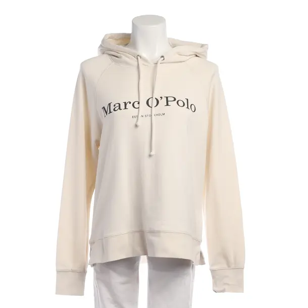 Hoodie in White, Cotton, Marc O'Polo