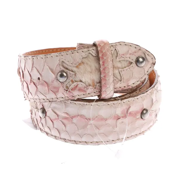 Belt in Pink, Leather, Reptile´s House