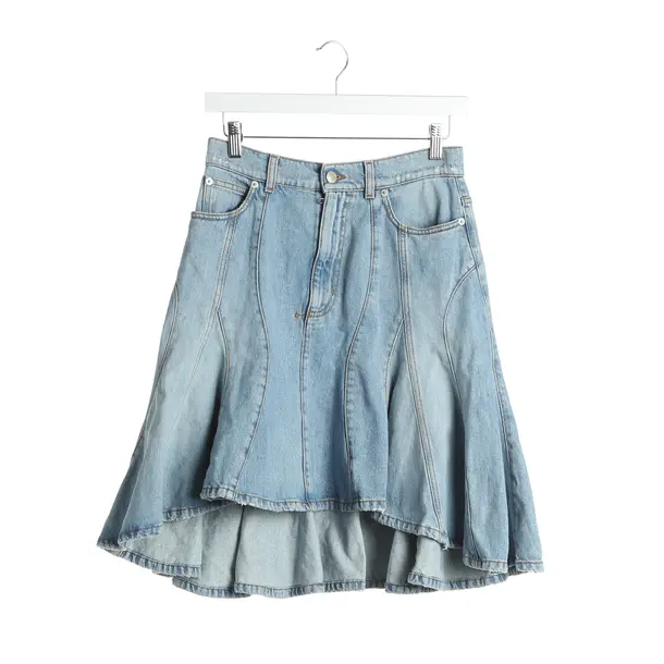 Skirt in Blue, Cotton, Alexander McQueen