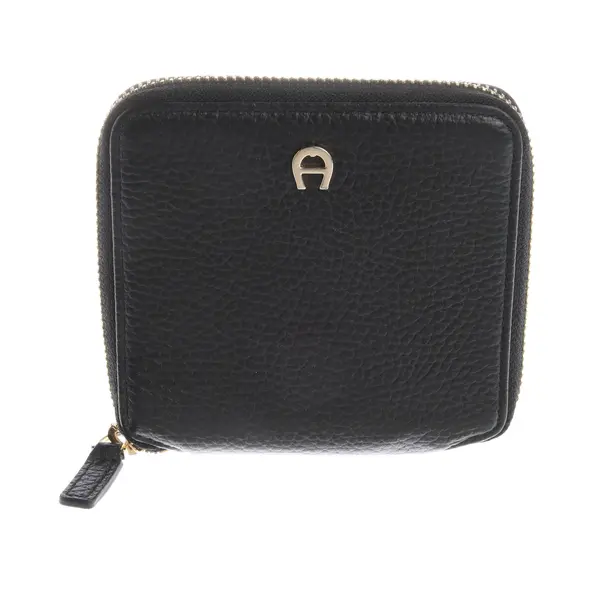 Wallet in Black, Leather, Aigner