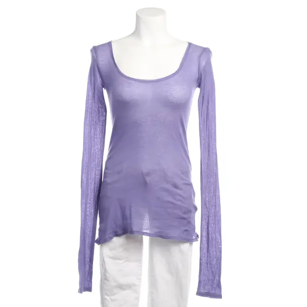 Long Sleeve Shirt in Purple, Cotton, American Vintage