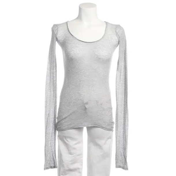 Longsleeve in Grau, Baumwolle, American Vintage