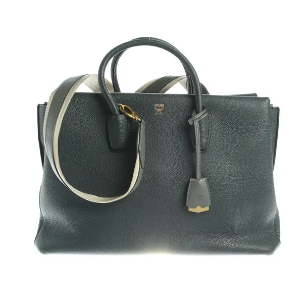 Handtasche in Grau, Leder, MCM