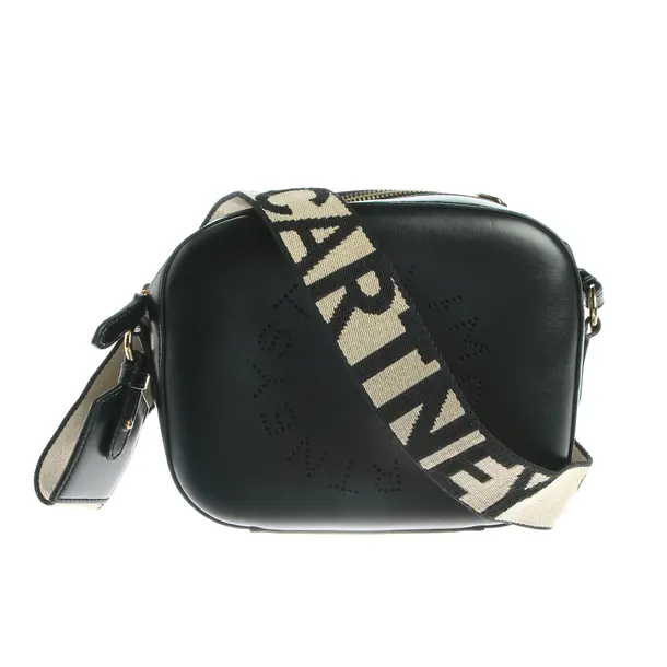 Schultertasche, in Schwarz, Leder, Stella McCartney