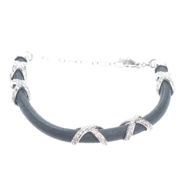 Bracelet in Metallic, Metal (metallic, metallized), Swarovski
