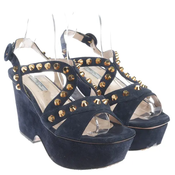 Sandaletten in Blau, , Prada