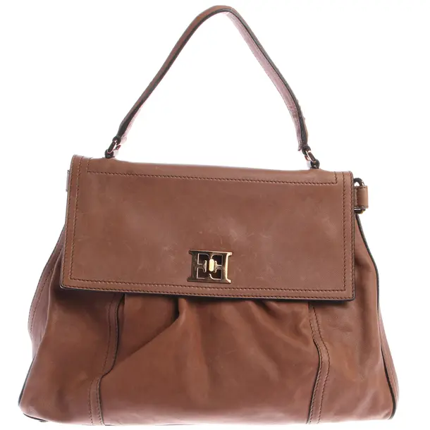 Handbag in Brown, Leather, Escada