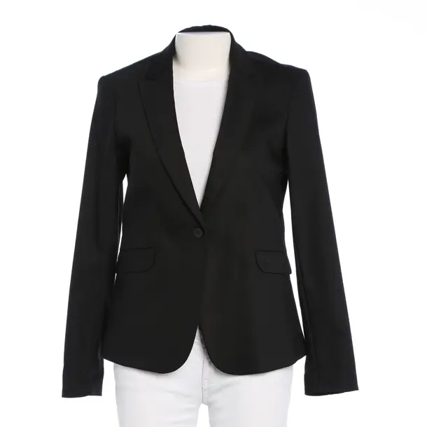 Blazer in Black, Cotton, Mos Mosh