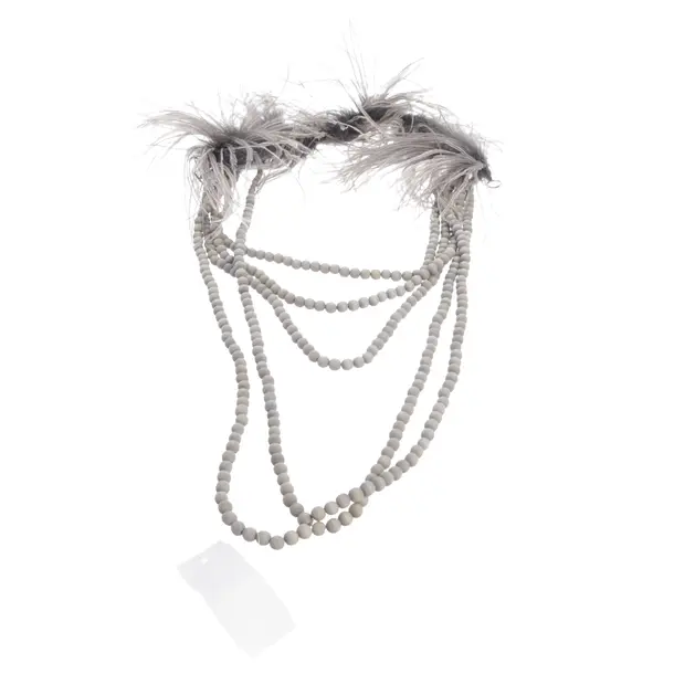 Necklace in Gray, Other Fibers, Brunello Cucinelli