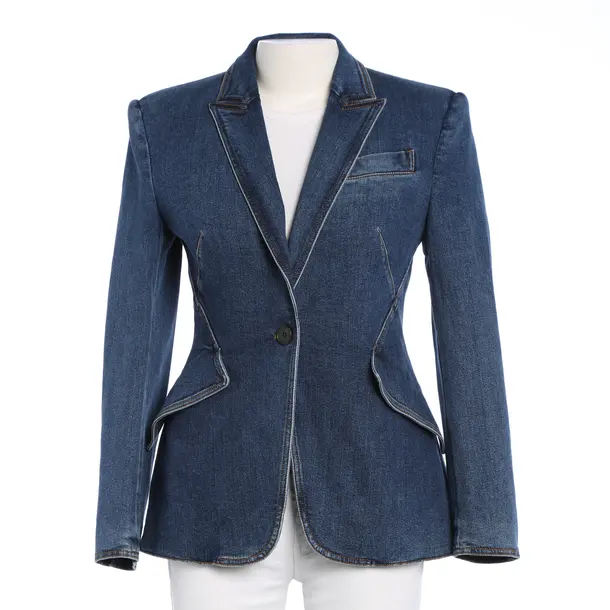 Blazer in Blau, Baumwolle, Alexander McQueen
