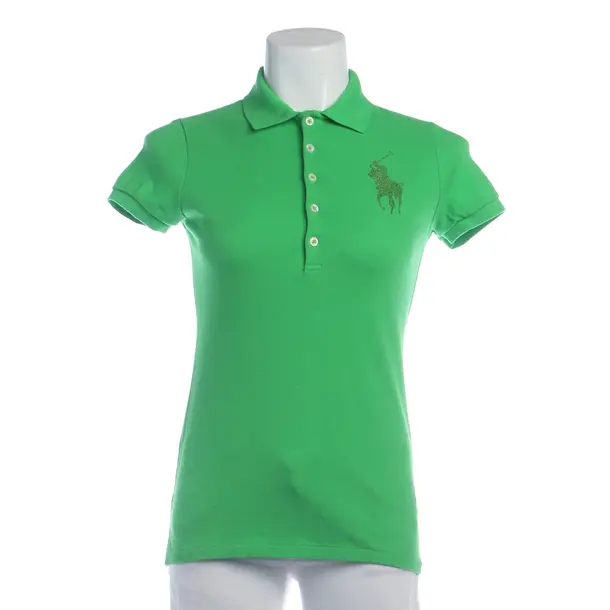 Polo Shirt in Green, Cotton, Lauren Ralph Lauren