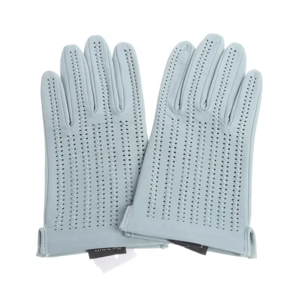Lederhandschuhe in Blau, Leder, Roeckl