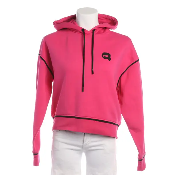 Hoodie in Pink, Cotton, Karl Lagerfeld