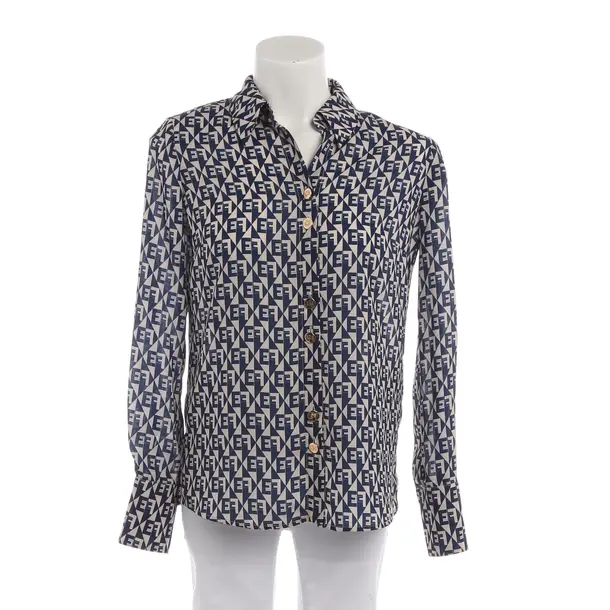 Bluse in Blau, Polyester, Elisabetta Franchi