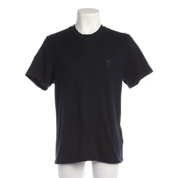 T-Shirt in Blau, Baumwolle, Ami Paris