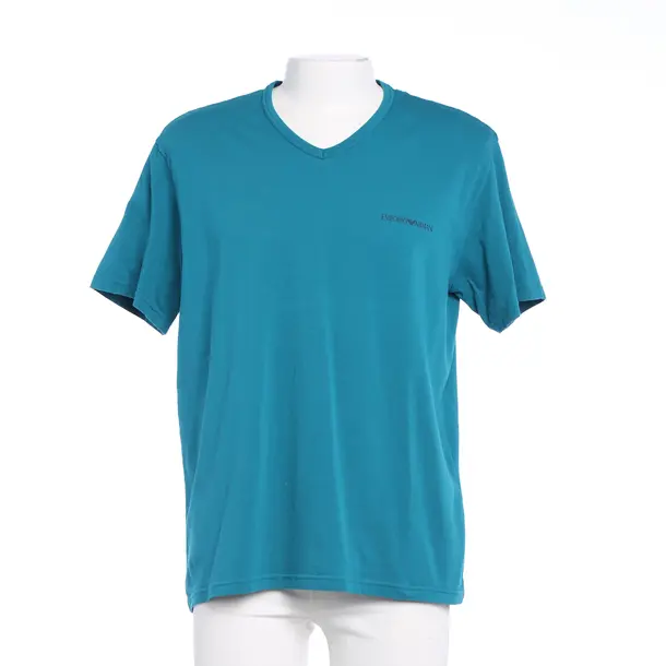 T-Shirt in Blue, Cotton, Emporio Armani