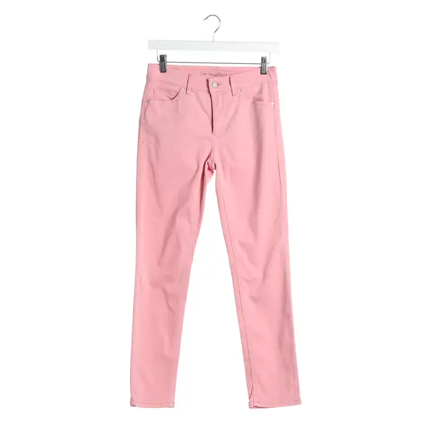 Straight Fit Jeans in Pink, Cotton, Raffaello Rossi