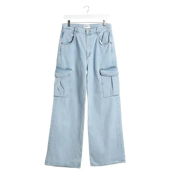 Jeans Straight Fit in Blau, Baumwolle, Agolde
