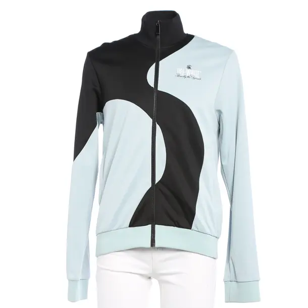 Zip-Up Hoodie in Black, Polyamide, Off-White
