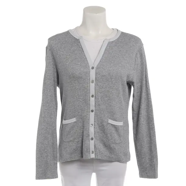 Strickjacke in Grau, Baumwolle, GC Fontana