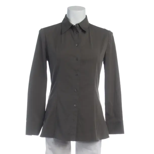 Bluse in Grau, Baumwolle, Prada