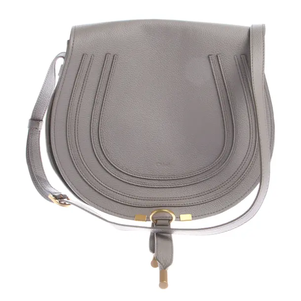 Schultertasche in Grau, Leder, Chloé