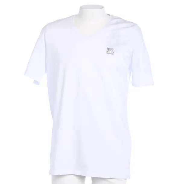 T-Shirt in Weiß, Baumwolle, Bikkembergs