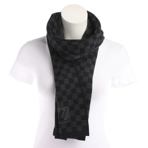 Schal in Schwarz, Wolle, Louis Vuitton