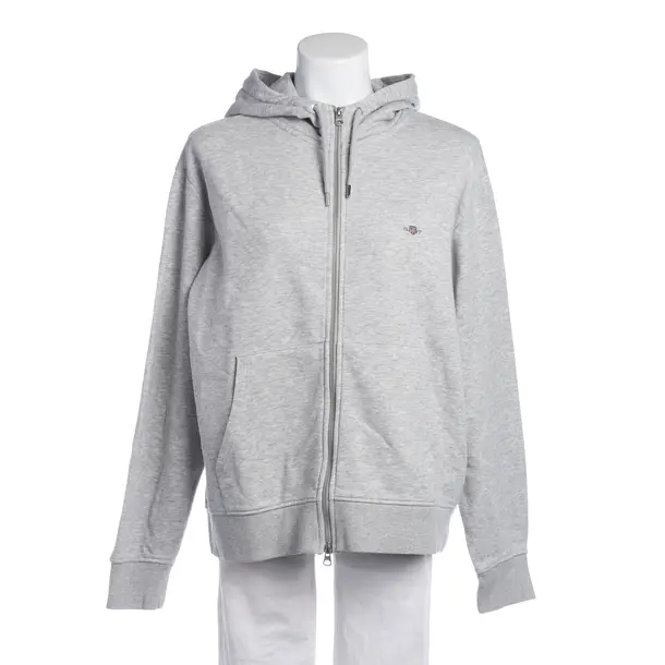 Sweatjacke in Grau, Baumwolle, Gant