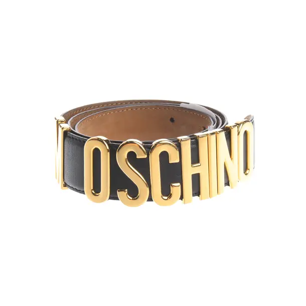 Belt in Black, Leather, Moschino