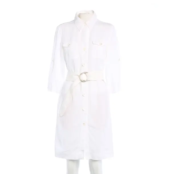 Kleid in Weiß, Leinen, Strenesse