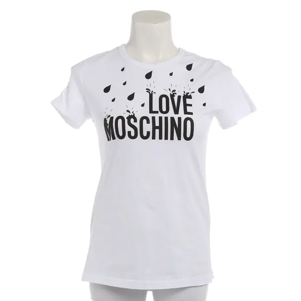 Shirt in Weiß, Baumwolle, Love Moschino