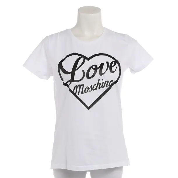 Shirt in Weiß, Baumwolle, Love Moschino