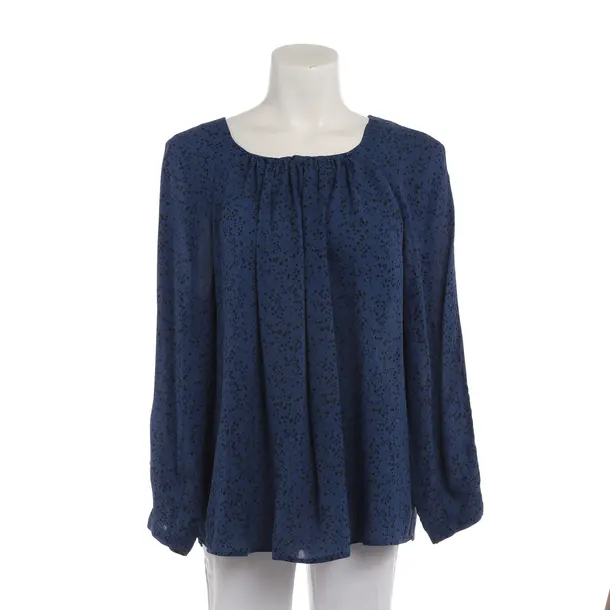 Blouse in Blue, Silk, Closed