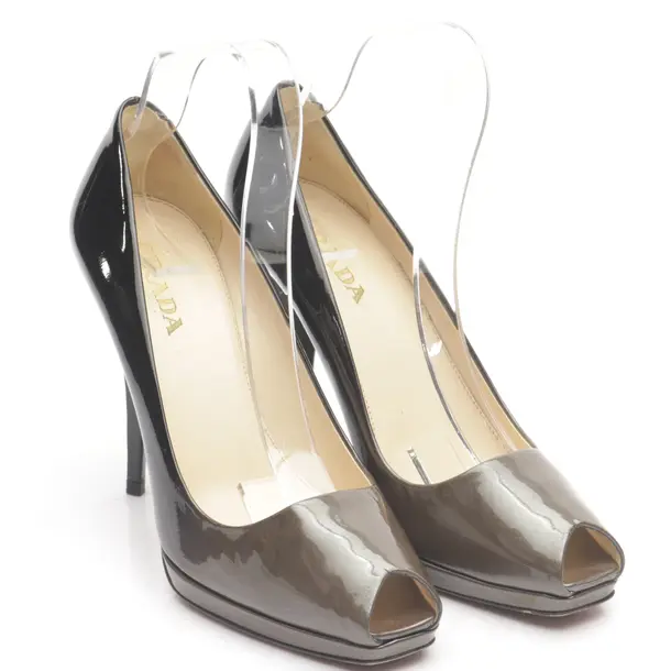 Peep Toes in Brown, , Prada