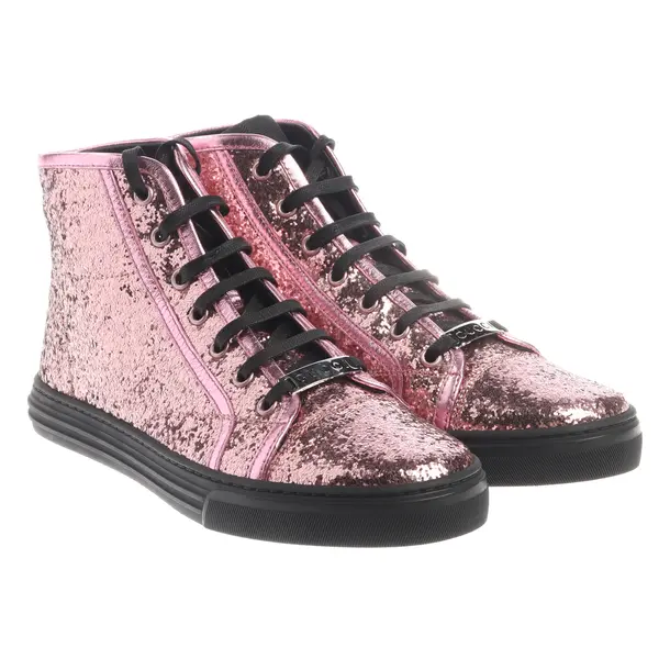 High-Top Sneakers, in Pink, Gucci