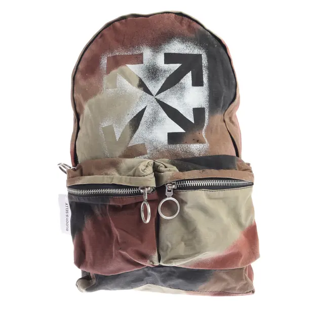 Rucksack in Mehrfarbig, Baumwolle, Off-White