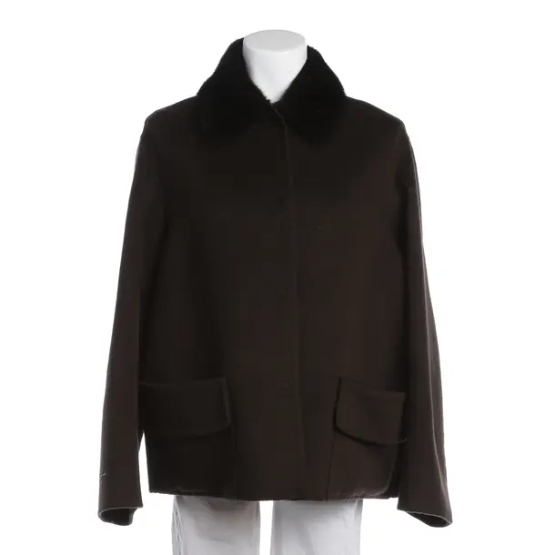 Übergangsjacke in Braun, Wolle, Manzoni 24
