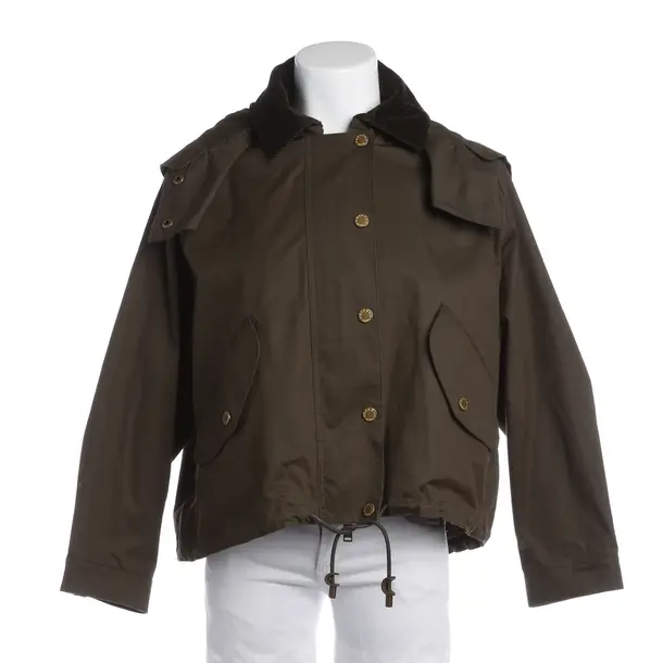 Mid-Season Jacket in Green, Cotton, Max Mara