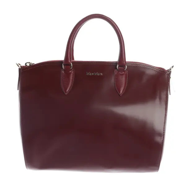 Handtasche, in Bordeaux, Leder, Max Mara