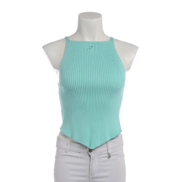 Top in Blau, Viskose, Courrèges