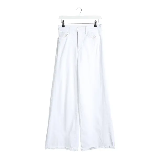 Bootcut Jeans, in White, Cotton, Mother