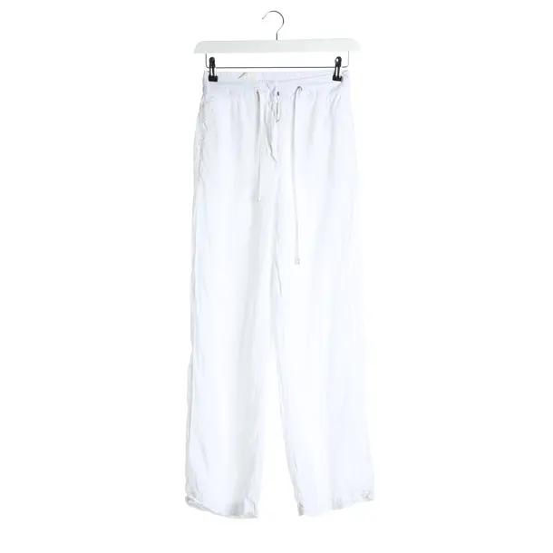 Pants, in White, Linen, Peserico