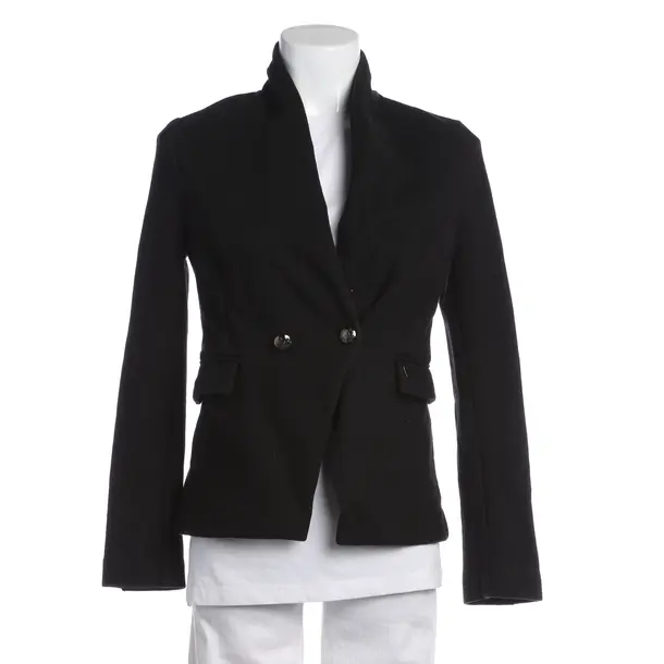 Blazer in Black, Cotton, Mos Mosh